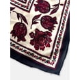 thumbnail image 5 of Scenario Women's Printed Square Scarf, Beige, 5 of 5