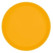 Cambro 1300504 13" Round Mustard Customizable Fiberglass Camtray - 12/Case