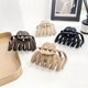 thumbnail image 3 of Pinzas para el cabello para mujer, pinzas grandes para cabello fino, grueso y rizado, pinzas para el cabello antideslizantes de sujeción fuerte, café claro, 3 of 5