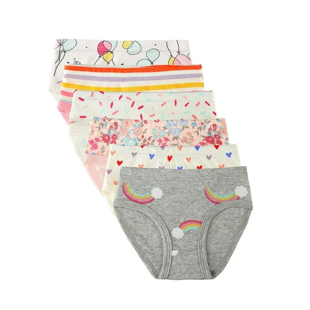 6Pcs/Set Girls Baby Underwear Soft Cotton Panties Kids Underpants