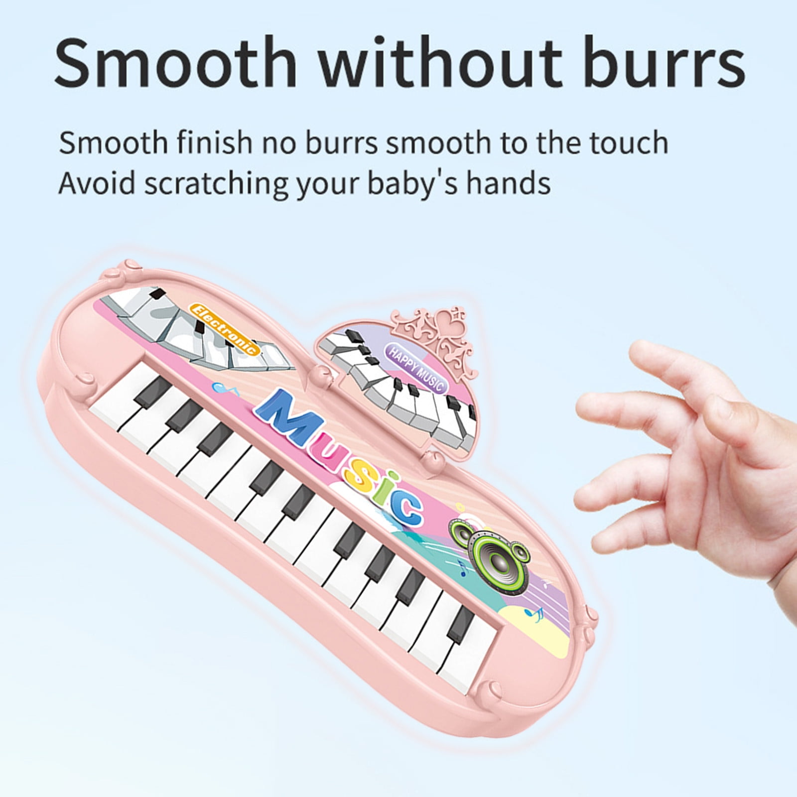 HUMJUSE 13 Keys Kids Piano Keyboard Toy for 3 4 5 Years Old Girls, Mini Electronic Piano Keyboard Toy for Kids Birthday Christmas Day Gift