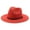 Red, variant on Straw Sun Hats for Women Men Panama Fedora Summer Hat with Leather Belt Wide Brim Beach Sun Jazz Cap