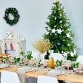 thumbnail image 2 of 10Pcs Artificial Glitter Berry Stem Decorations Bead Sticks Pick Halloween Christmas Ornaments Glittery Twigs for Christmas Tree Xmas Wreath Vase Filler Home Decor (Gold), 2 of 7