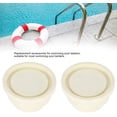 thumbnail image 3 of Pool Ladder Buffer 2 Pieces In-Ground Pool Ladder Tips White Rubber Bumper Set for Swimming Pool Ladders, Universal Replacement Parts, 3 of 5