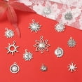 thumbnail image 5 of 1Set 100G Tibetan Style Alloy Pendants Sun Silver 14~34x12~31x1.5~3.5mm, 5 of 5