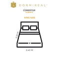 thumbnail image 2 of Cobertor Ligero Alberta Dormireal King Size Gris a Rayas, 2 of 5