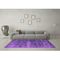 thumbnail image 3 of Ahgly Company Indoor Square Oriental Pink Industrial Area Rugs, 4' Square, 3 of 4