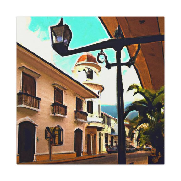 Colonial Life Reflected - Canvas