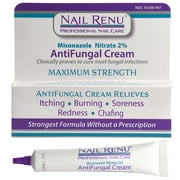 Nail Renu Antifungal Cream Maximum Strength Miconazole Cream for Athletes Foot, Jock Itch, and Ringworm (1oz)