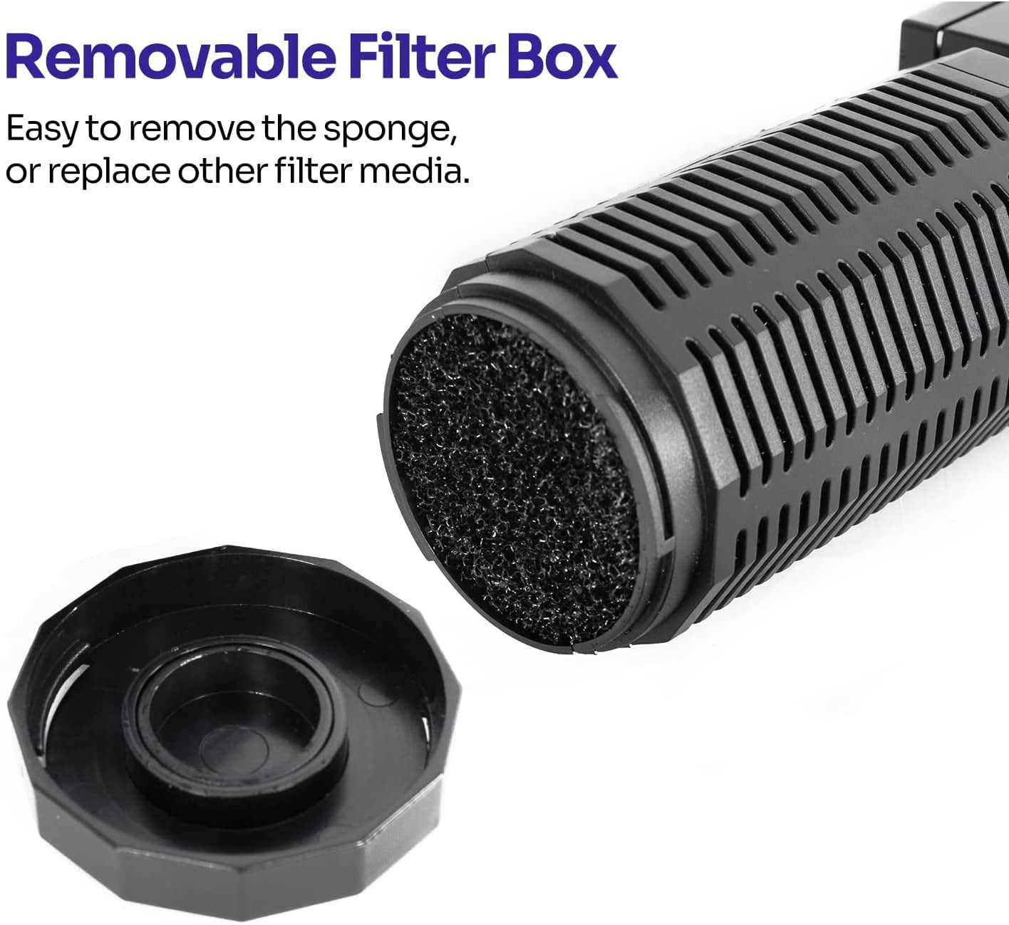 WEINFUN Aquarium Internal Silent Filter, 13W Power with Aeration System, for 10-50 Gallon Tanks