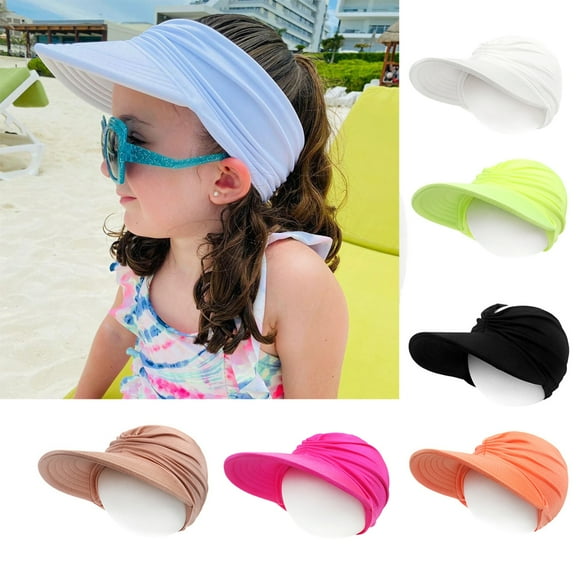 D GROEE Sun Hats for Bady Wide Brim Sun Hat UV Caps Floppy Beach Hollow Top Visor