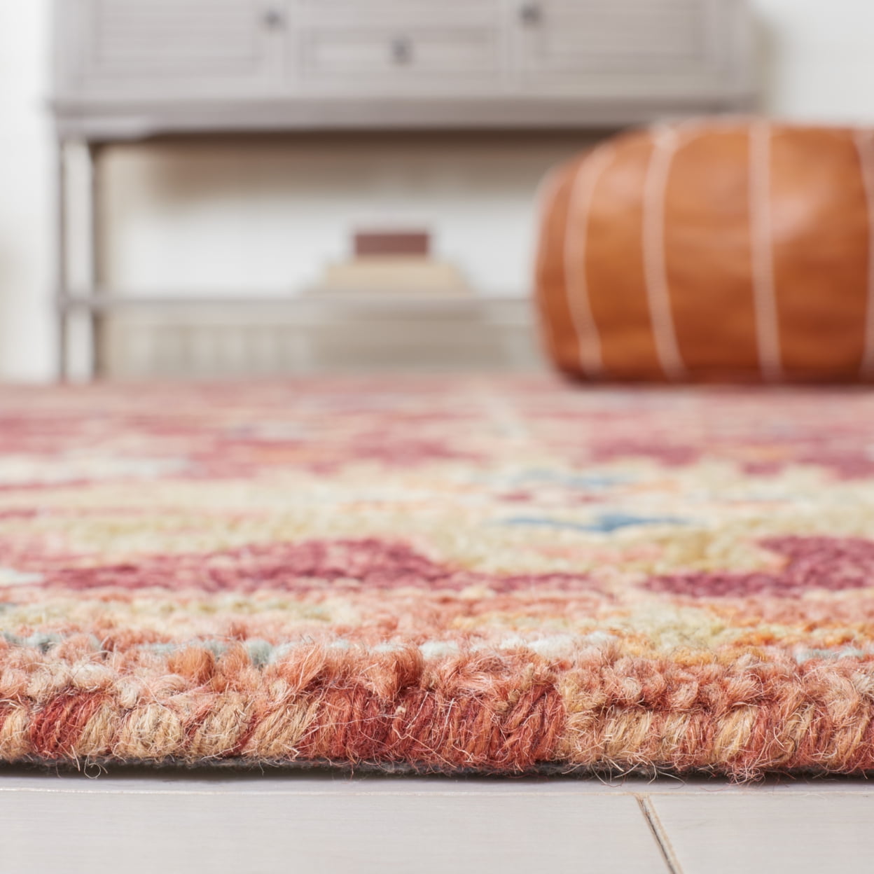 SAFAVIEH Aspen Rupert Tribal Area Rug, Red/Pink, 5' x 8'