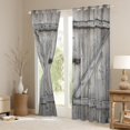 thumbnail image 3 of Manfei Old Wooden Board Black Out Curtains,Country Farmhouse Lodge Curtains Pack of 2 (42x63 Each),Rustic Western Farm Bedroom Curtains For Adults,Microfiber Bedroom Decor, 3 of 6