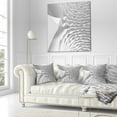thumbnail image 3 of Designart Fractal Curved White 3D Waves - Contemporary Throw Pillow - 16x16, 3 of 5