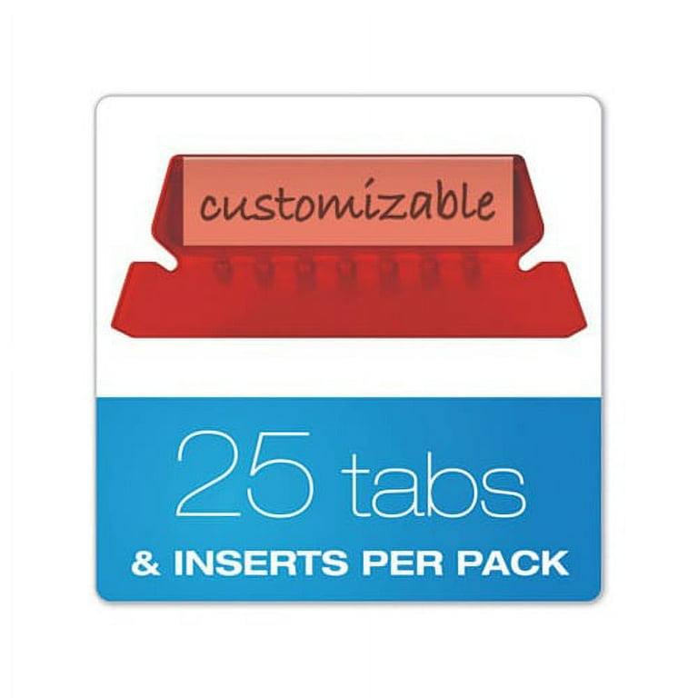Transparent Colored Tabs For Hanging File Folders, 1/5-Cut, Green, 2 Transparent Colored Tabs For Hanging File Folders, 1/5-Cut, Green, 2