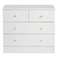 thumbnail image 5 of IVV 4 Drawer Dresser for Bedroom, Chest of Drawers, Bedroom Furniture, Clothes Storage and Organizer, 25.98"L x 12.99"W x 22.05"H, White, 5 of 10