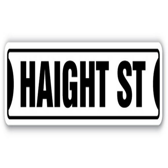 SignMission SS-HAIGHT 4 x 18 in. Street Sign - Haight - San Francisco Ashbury Road SF