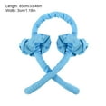 thumbnail image 2 of Ruban de Fer à Friser pour Cheveux, Pince pour Rouleau de Mousse Sans Chaleur, Rouleau de Cheveux Sans Chaleur Réutilisable, Bandeau Enveloppant Portable, Bleu, 2 of 7