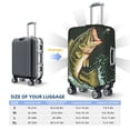 thumbnail image 4 of Fotbe Largemouth Bass jumps out of water Funda Protectora para Equipaje, Antirrayones y Resistente a la Suciedad, Compatible con Maletas de 18 a 32 Pulgadas-Small, 4 of 7