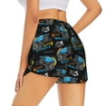 thumbnail image 3 of Goofa Cool Off-Road Vehicle Printed Women 2 in 1 Running Shorts,Quick Dry Athletic Workout Shorts,High Waisted Athletic Shorts with Liner Pockets-Small, 3 of 9