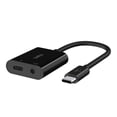 thumbnail image 3 of Belkin RockStar 3.5mm Audio + USB-C Charge Adapter, Headphone Adapter w/ USB-C 60W Power Delivery Fast Charging for iPad Pro, Galaxy, Note, Google Pixel, LG G6, Sony Xperia, OnePlus, & More Black, 3 of 6
