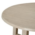 thumbnail image 5 of Maven Lane Sasha Round Wooden Dining Table in Weathered White Finish, 5 of 7
