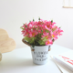 thumbnail image 2 of Cubo de hierro con cuerda de cáñamo y margaritas retro, simulación de planta de bonsái, artesanía de flores falsas, decoración con maceta, 2 of 6