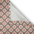 thumbnail image 4 of Ambesonne Chocolate Brown Valance Pack of 2, Nested Squares Art, 54"X12", Chocolate Burnt Sienna, 4 of 5