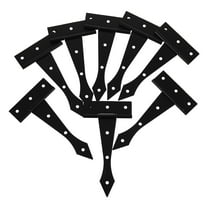 WHAMVOX  8 Pcs Retro Black Hinges Kitchen Cabinet Door Iron