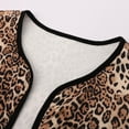 thumbnail image 6 of Leopard Lightweight Quilted Jackets For Women Open Front Long Sleeve Crewneck Cropped Jacket Outwear Long Dress Jacket Womens Wool Duster Coat 3xl Womens Tops plus Size plus Size Coats for Women plus, 6 of 8