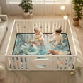 thumbnail image 2 of WOBOGO Mermaid Plays Music Baby Playmats Extra Large Waterproof Rollable Activity Pads for Toddlers 50×50inch, 2 of 7