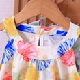 thumbnail image 7 of CAICJ98 Toddler Baby Summer Clothes Girl 3 6 12 18 Months 2T 3T 4T 5T Girls Outfits Cute Dinosaur Tank Tops+Shorts Outfits Lightweight Elastic Cotton Short Sets (Yellow,18-24 Months), 7 of 7