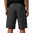 thumbnail image 3 of Men's Baggy Sweat Shorts Cotton Fleece 8" Athletic Shorts Big and Tall Workout Gym Lounge Shorts for Mens with Pockets Black 4XL, 3 of 4