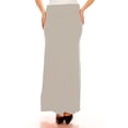 thumbnail image 4 of Women's Plus Size High Waist A-Line Maxi Skirt, 4 of 7