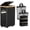 Black, variant on JYPS 110L Laundry Basket with Lid, 2 Compartments Laundry Hamper with Wheels and Handle, Removable Washing Baskets& 2 Side Bags, Oxford Fabric Laundry Bin for Dirty Clothes Storage, Bedroom,Laundry