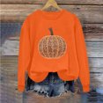thumbnail image 5 of QUNYINEY Halloween Women Sweatshirt Pumpkin Crew Neck Pullover Graphic Tops Fall Long Sleeve Loose Fit Casual Sweatshirts, 5 of 6