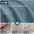 thumbnail image 5 of PHF Ultra Soft Waffle Weave Blanket Twin Size for Bed, Lightweight and Breathable Blanket, Perfect for Hot Sleepers, 66"x 90", Stormy Blue, 5 of 8
