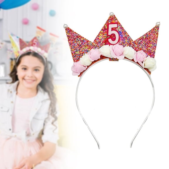 Event & party supplies,Birthday Girl Headband Birthday Crown Headbands For Toddlers Girls Birthday Crown Glitter Birthday Girl