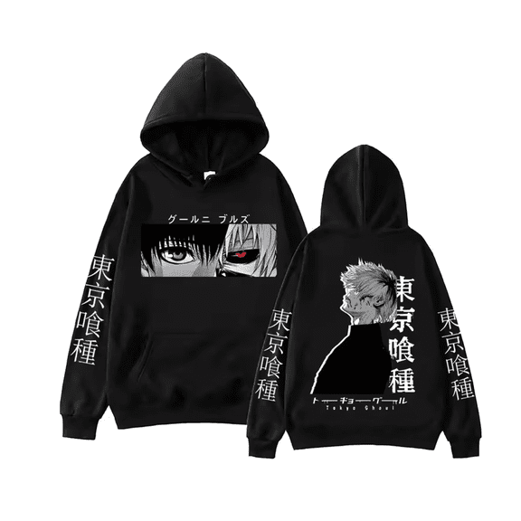 GFGSZTAFB Anime Tokyo Ghoul Clothing Ken Kaneki Graphic Print Long Sleeve Pullover Sweatshirt Ken Kaneki Ghoul Hoodie
