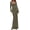 Army Green, variant on Women's Fall Long Sleeve Maxi Bodycon Dresses Soft Stretchy Ribbed Knit, Bell Sleeve Square Neck Mermaid, Elegant Long Dress, Wedding Guest Party, Winter Clothing
