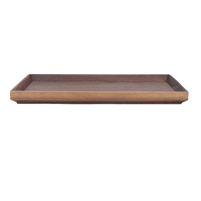 Walnut Wooden Tray Rectangle Serving Tray Tenon Structure Chinese For Tea Fruit Dessert Bread