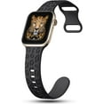 thumbnail image 2 of 2Pack Leopard Engraved Bands Compatible with Apple Watch Band 41mm 40mm 38mm 49mm 46mm 45mm 44mm 42mm Women, Silicone Cheetah Sport Syilufap for iWatch Series SE 10 9 8 7 6 5 4 3 2 1,Ulyilufa, 2 of 5