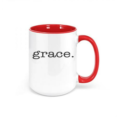 

Christian Mug Grace Christian Decor Jesus Mug Grace Mug Inspirational Mug Church Mug Coffee Gift Christian Gift Sublimated Design RED