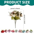 Artificial Peony Bouquets, Silk Flower Bundles, Faux Hydrangeas Mix ...