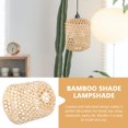 thumbnail image 3 of GOOHOCHY Rattan Handwoven Lampshade Lantern Lampshade Khaki Garden 1Pack, 3 of 8