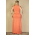 thumbnail image 3 of Plus Size Plunge Neck Thigh Split Maxi Dress, 3 of 7