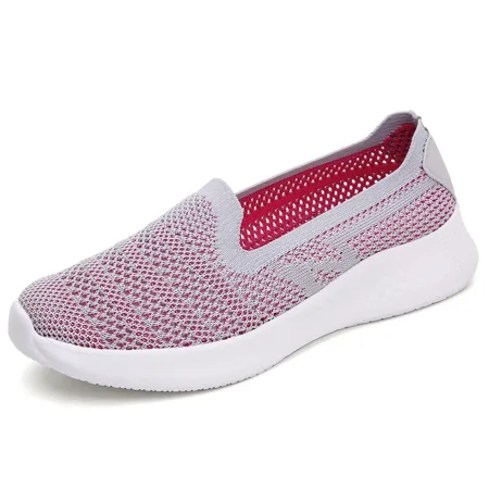 

Women‘s Casual Breathable Lightweight Minimalist Knit Slip On Sneakers