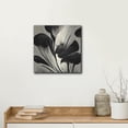 thumbnail image 5 of Luxe Metal Art 'Flowers Black White 27' by Ray Heere, Metal Wall Art, 12"x12", 5 of 9