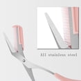 thumbnail image 3 of Men Grooming Eyebrow Trimmer Scissors with Comb Shaper, 3 of 8