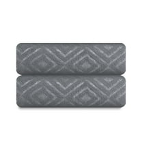 Smuge 2 Pack Large Bath Towel Set 35 x 70 Inches, Microfiber Ultra Soft Plush, Highly Absorbent Quick Dry Luxurious Oversized Bath Sheets Towels (Dark Gray)